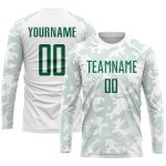 Jersey Sublimation Kelly White Uniform Custom Green Soccer Jersey Sublimation Kelly White Uniform Custom Green Soccer