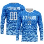 Soccer White Royal Uniform Custom Sublimation Jersey