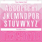 White Jersey Uniform Soccer Custom Sublimation Pink