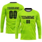Custom Sublimation Uniform Jersey Black Soccer Green Neon Custom Sublimation Uniform Jersey Black Soccer Green Neon