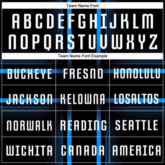 Soccer Custom Blue Uniform White-Light Black Sublimation Jersey