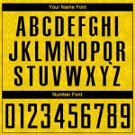 Soccer Gold Sublimation Black Custom Jersey Uniform