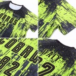 Green Jersey Uniform Neon Sublimation Soccer Custom Black