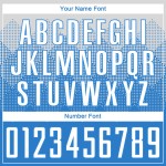 Powder Sublimation Custom Blue White Soccer Uniform Jersey Powder Sublimation Custom Blue White Soccer Uniform Jersey