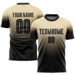Soccer Black Uniform Custom Jersey Cream Fade Fashion Sublimation Soccer Black Uniform Custom Jersey Cream Fade Fashion Sublimation