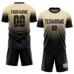 Soccer Black Uniform Custom Jersey Cream Fade Fashion Sublimation Soccer Black Uniform Custom Jersey Cream Fade Fashion Sublimation