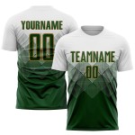 Jersey Uniform Gold Sublimation Custom Green-Old Soccer White