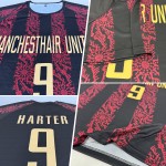 Black Uniform Jersey Gold-Red Vegas Sublimation Custom Soccer