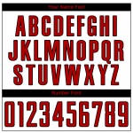 Sublimation White Soccer Custom Red-Black Uniform Jersey