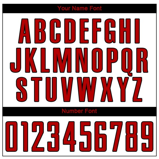 Sublimation White Soccer Custom Red-Black Uniform Jersey