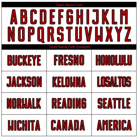 Sublimation White Soccer Custom Red-Black Uniform Jersey