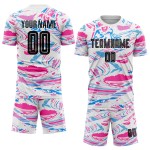 Soccer Sublimation Figure Custom Uniform Jersey Black-Pink Soccer Sublimation Figure Custom Uniform Jersey Black-Pink