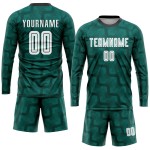 Sublimation Jersey Soccer Green White-Black Uniform Custom Sublimation Jersey Soccer Green White-Black Uniform Custom