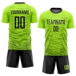 Uniform Green Custom Jersey Neon Black Soccer Sublimation